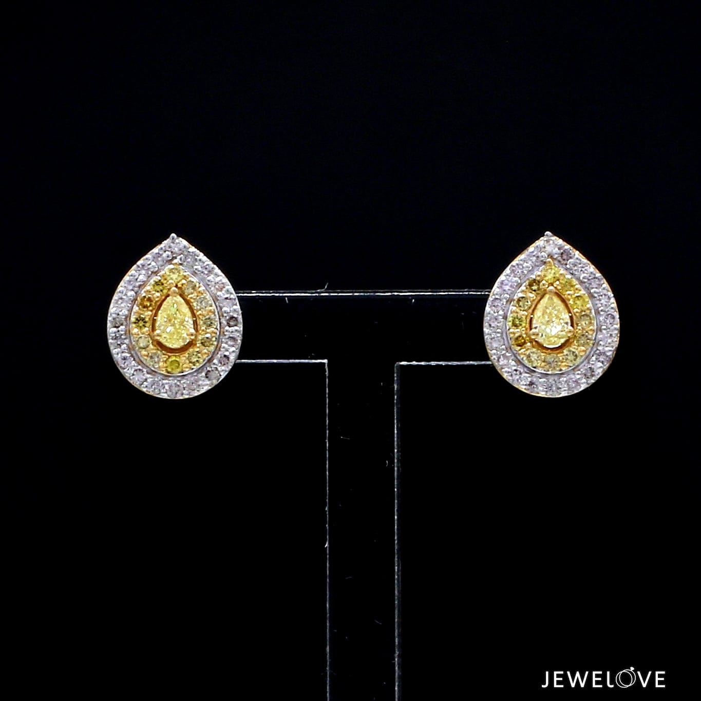 Gold, Fancy Intense Yellow Diamond And Fancy Vivid Yellow Diamond Flower Stud  Earrings Available For Immediate Sale At Sotheby's